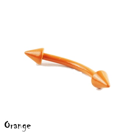 片耳用（1個売り）コーンヘッド バナナバーベル  16G カーブバーベル ネジタイプ ボディピアス サージカルステンレス316L メンズ レディース ユニセックス アクセサリー：MPS180601