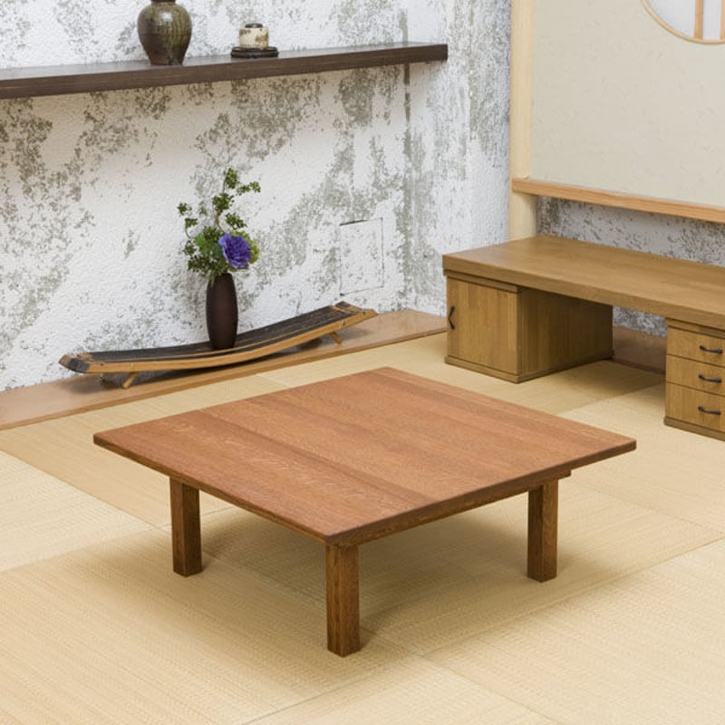 サントリー樽ものがたり ちゃぶ台角800㎜（ウレタン塗装） | CLIA