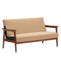 カリモク60　Ｋチェア２シーターカバー　クリンプベージュ　K36173AO