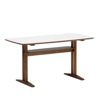 カリモク60　カフェテーブル1200　ウォールナット色/ホワイト(天板メラミン化粧板) T36420HW