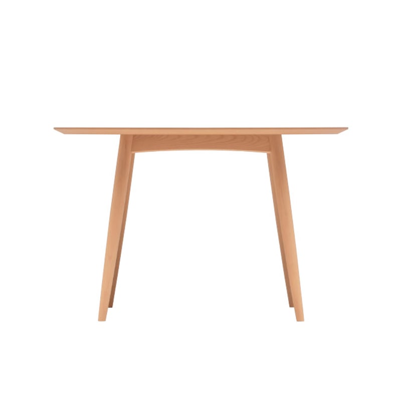 カリモク60 ラウンドテーブル1100 ピュアビーチ/ホワイト(天板メラミン