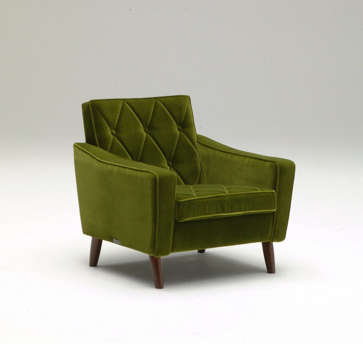 カリモク60 ロビーチェア1シーター モケットグリーン U36210QD | CLIA