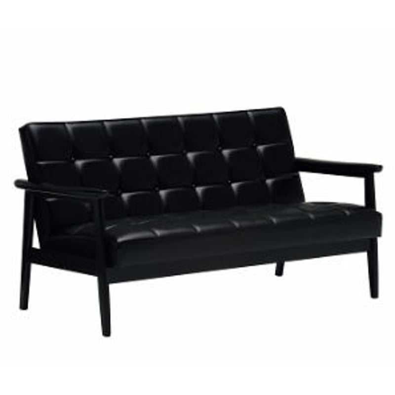 カリモク60 2シーター ブラック カリモク60 Kチェア2シーター ブラックブラック W36143BB | CLIA onlin