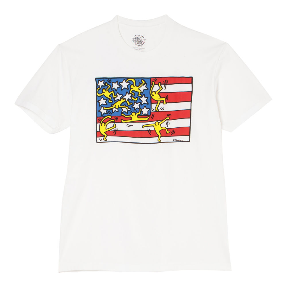 Pop Shop Flagmen Tee | Nakamura Keith Haring Co Pop Shop Flagmen Tee | Nakamura Keith Haring Co