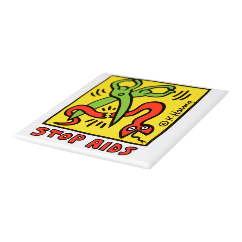 POP SHOP Keith Haring Stop Aids Button | Nakam...