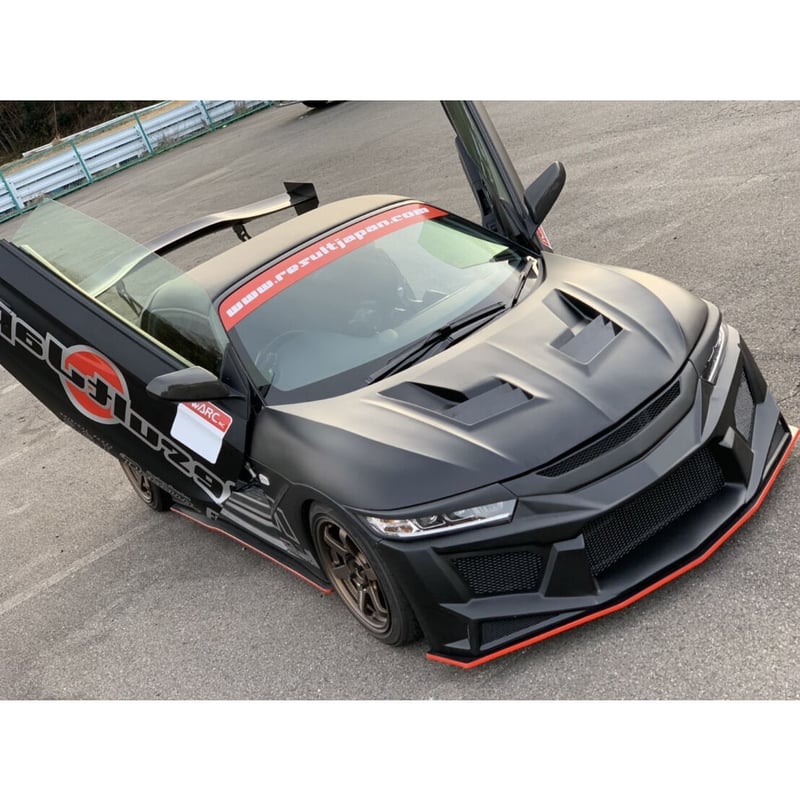 エアロボンネットタイプ2 カーボンフィンタイプ 未塗装 【S660 JW5