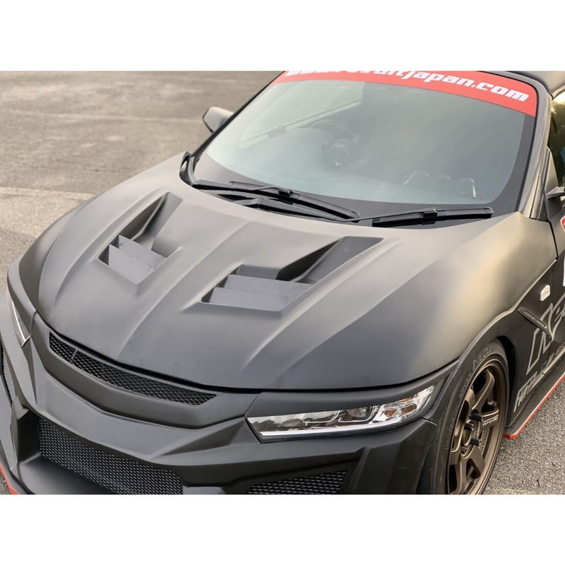 エアロボンネットタイプ2 カーボンフィンタイプ 未塗装 【S660