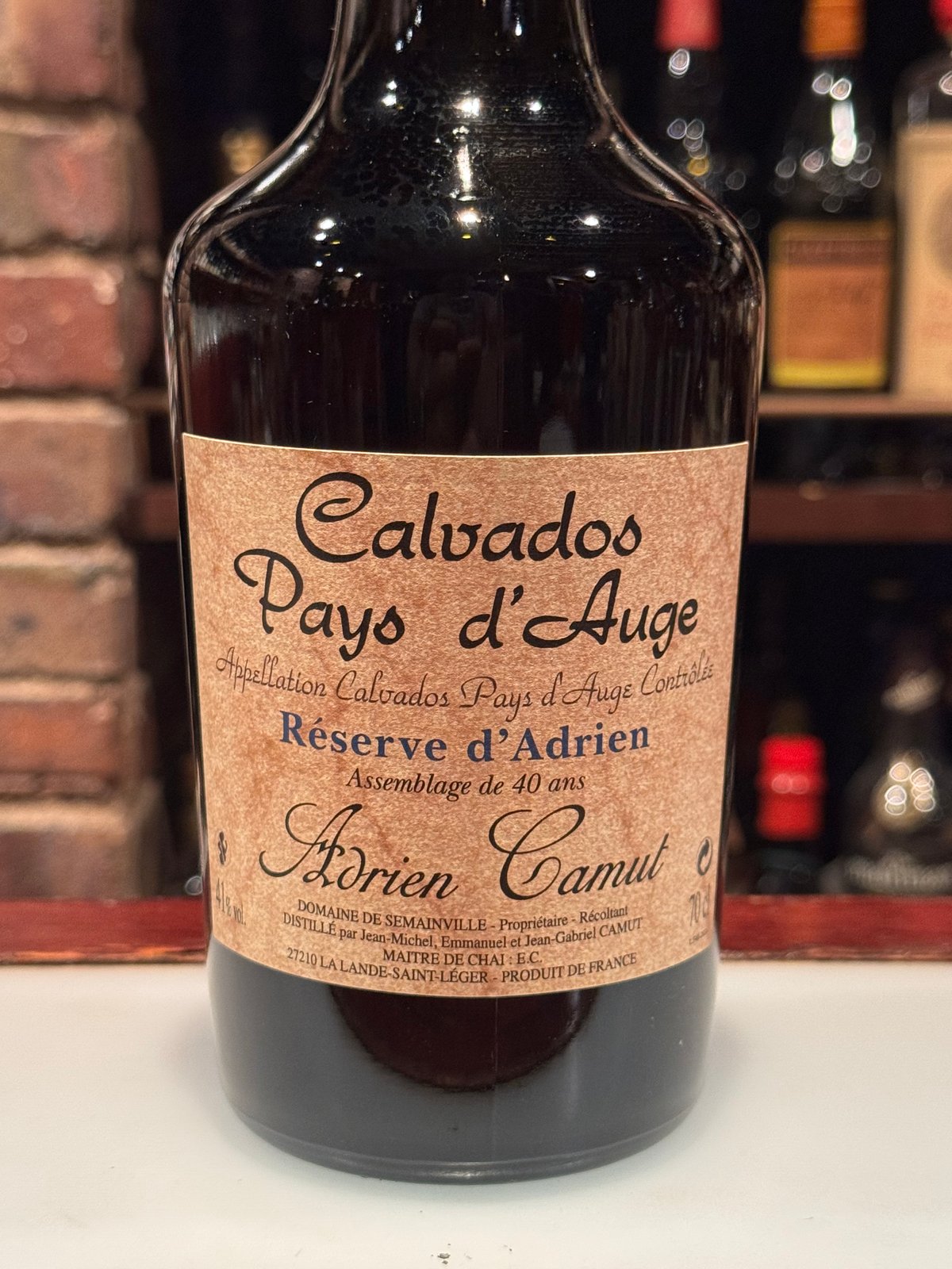 カルヴァドス　アドリアンカミュ　700ml アドリアンカミュ40年レゼルブアドリアン700ml,41% | Bar