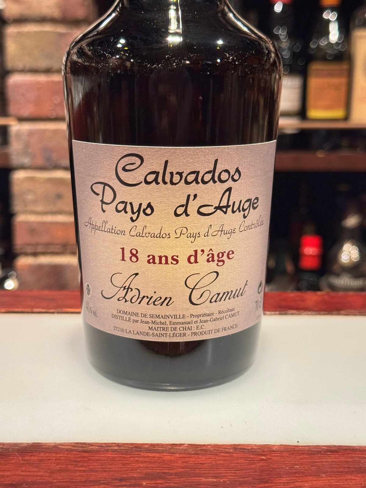 アドリアンカミュ18年700ml,41% | Bar CALVADOR WEB SHOP