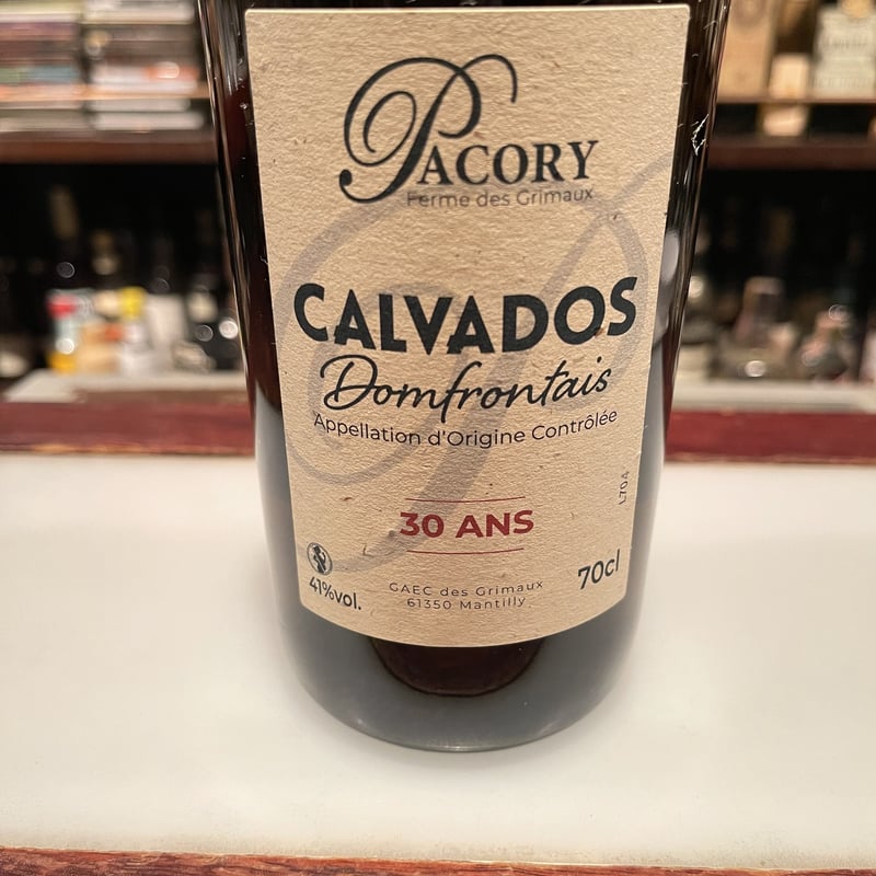 洋梨カルバドスPacory30年,41%ラベルが変わりました！ | Bar CALVADOR