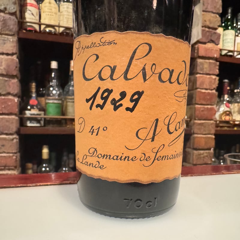 再入荷。アドリアンカミュ1929、700ml1960年代瓶詰 | Bar CALVADOR W