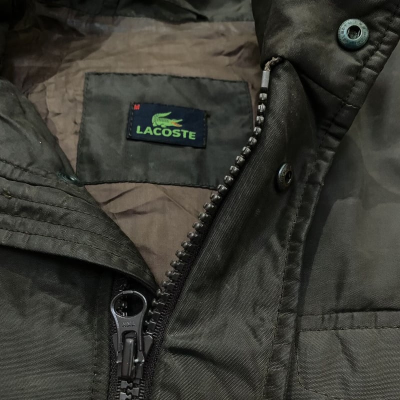 90s LACOSTE パデットブルゾン　M ダークブラウン 90s LACOSTE パデットブルゾン M ダークブラウン メンズ