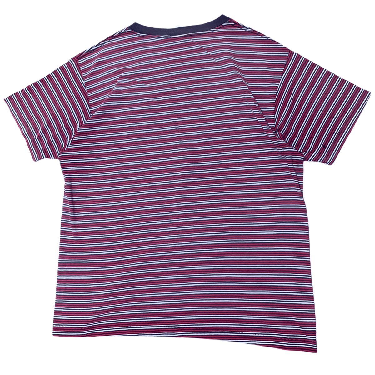 90s BASIC EDITIONS Tシャツ 古着 90s BASIC EDITIONS ジャガード ボーダー 100%コットン T