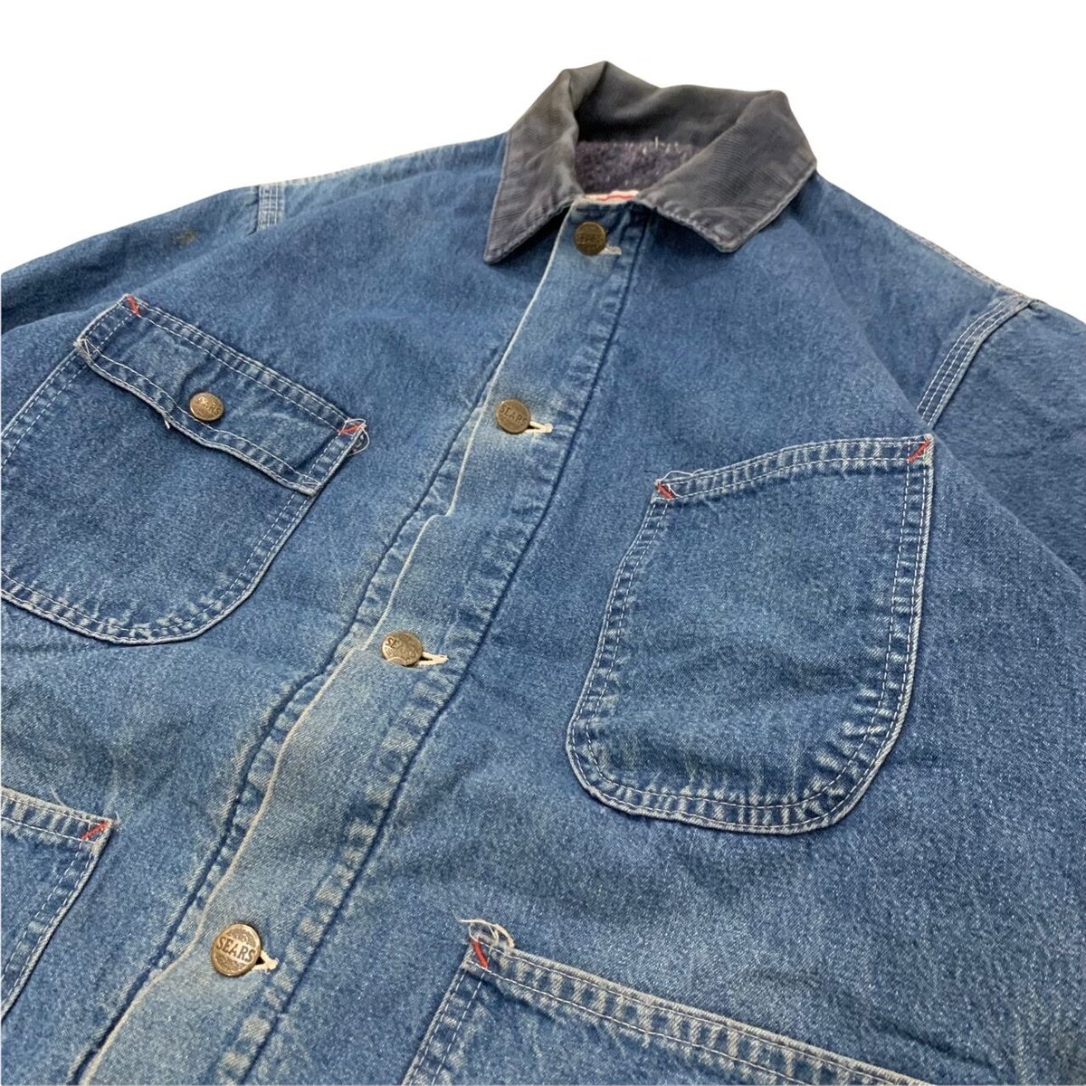70's SEARS WORK OUTERWEAR DENIM COVERALL | OLD 70's SEARS WORK OUTERWEAR DENIM COVERALL | OLD