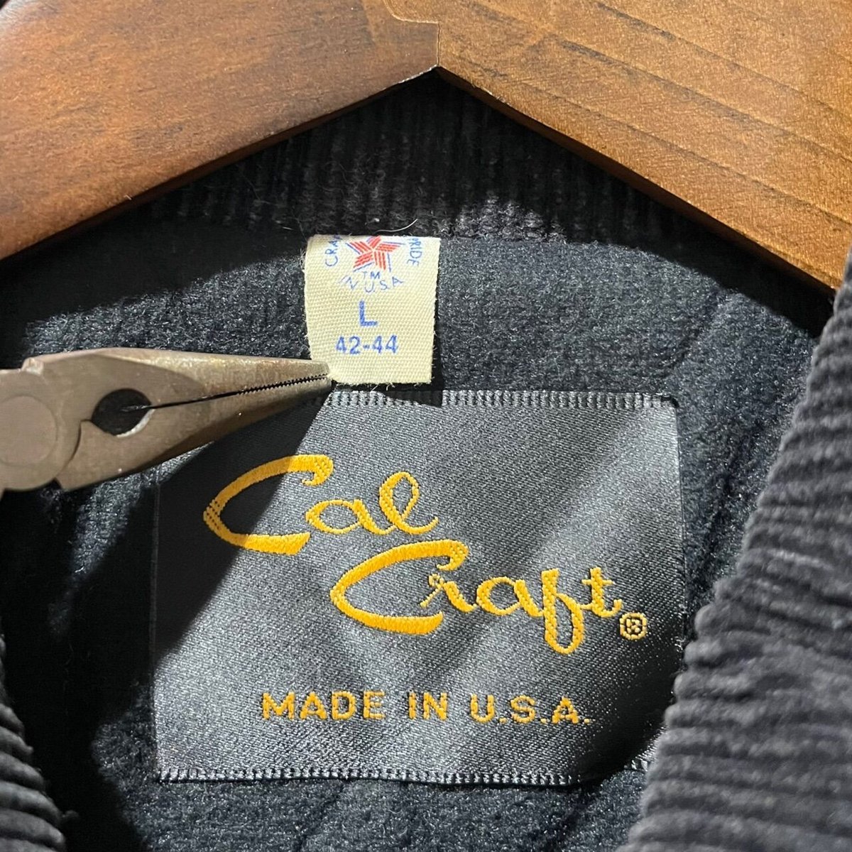 90's USA製 CAL CRAFT DUFFLE JACKET NATIVE PATTER