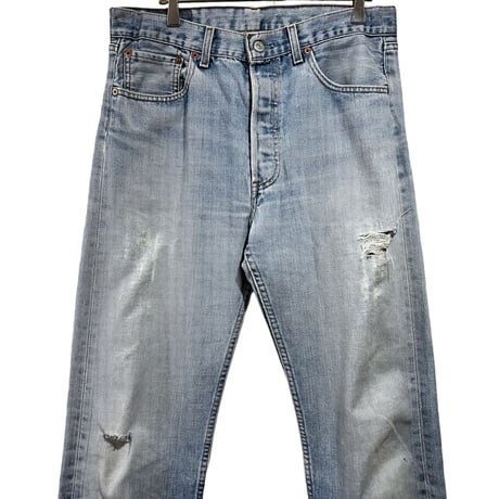 00's HUNGARY製 EURO LEVI'S 501 DAMAGE DENIM