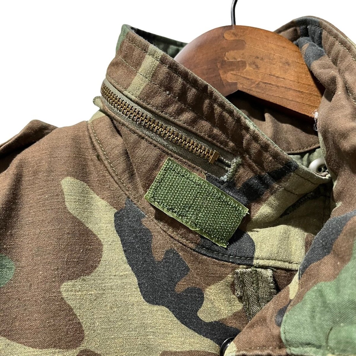 80's U.S ARMY M-65 WOODLAND FIELD JACKET. SMALL