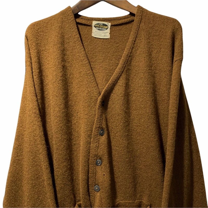 【vintage】60's 70's ヴァージンウール カーディガン vintage】60´s 70´s ヴァージンウール カーディガン