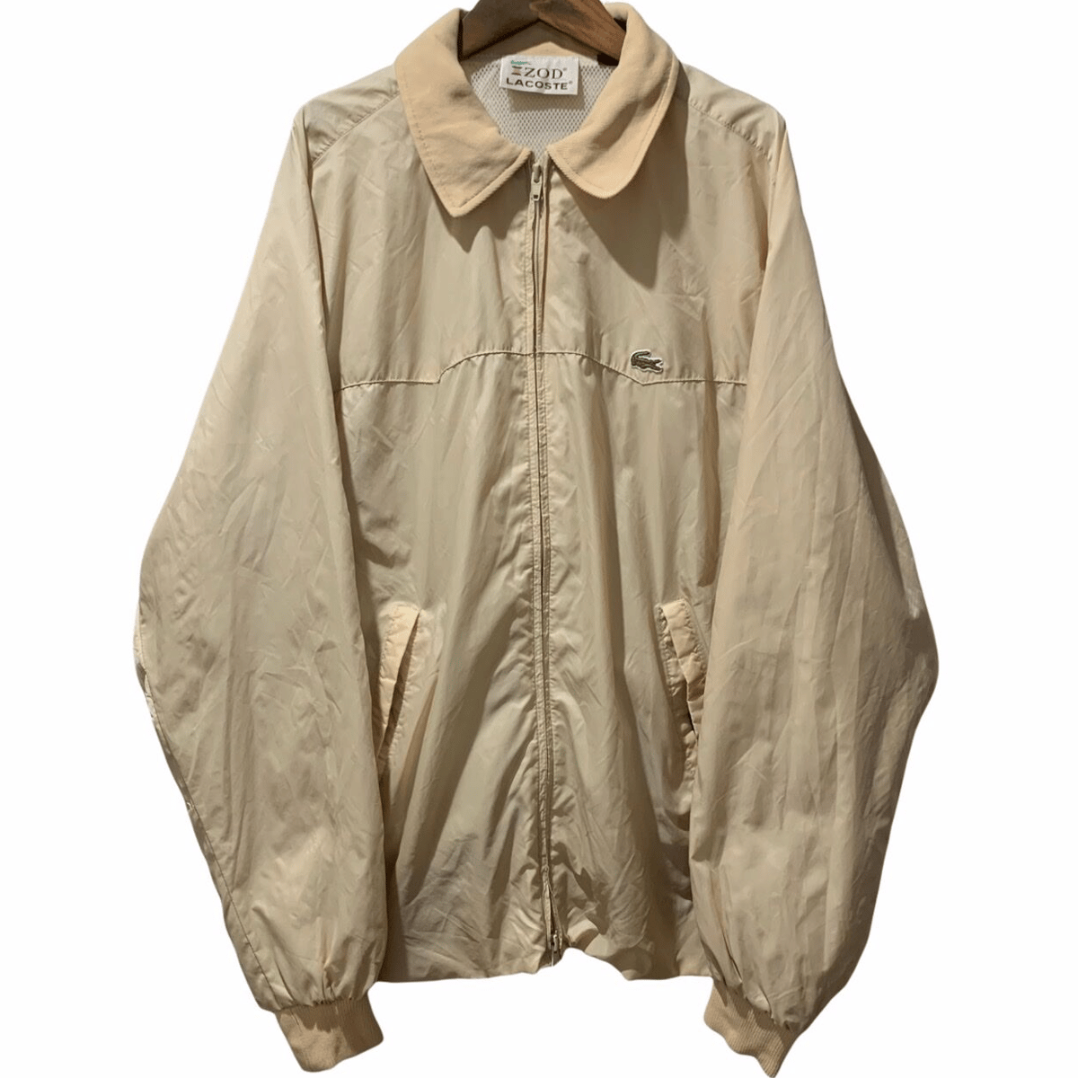 USA製 〜80s vintage LACOSTE ベロア生地トラックジャケット USA製 〜80s vintage LACOSTE ベロア生地トラックジャケット