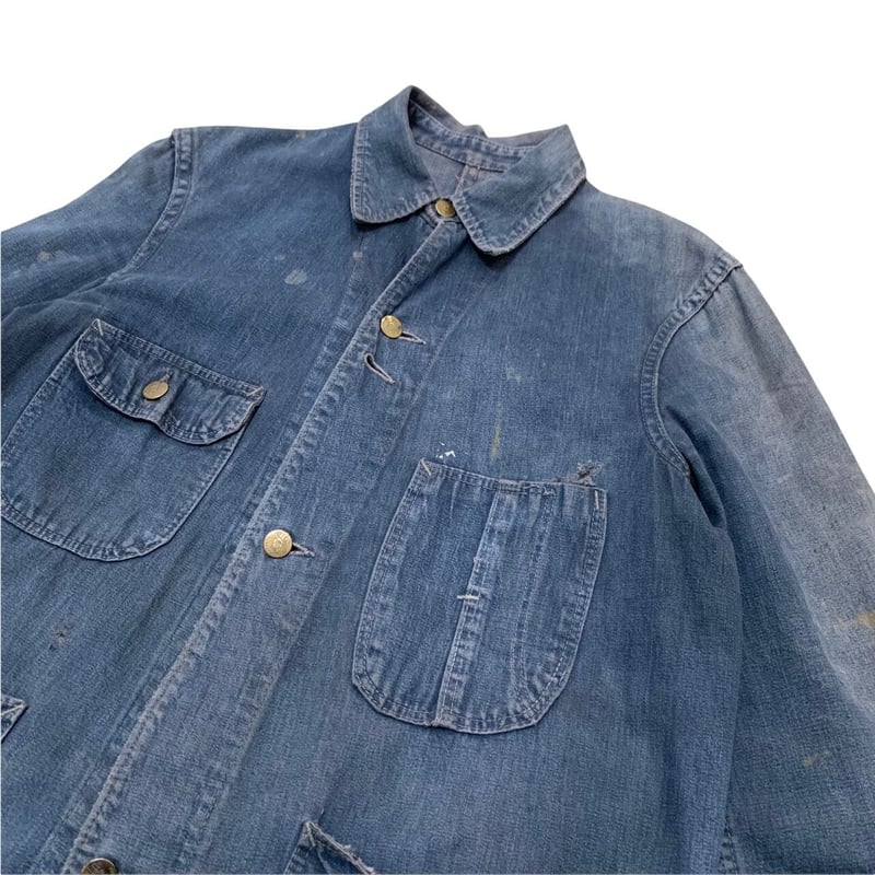 50-60's VINTAGE FULL CUP DENIM COVERALL | OLD INN.