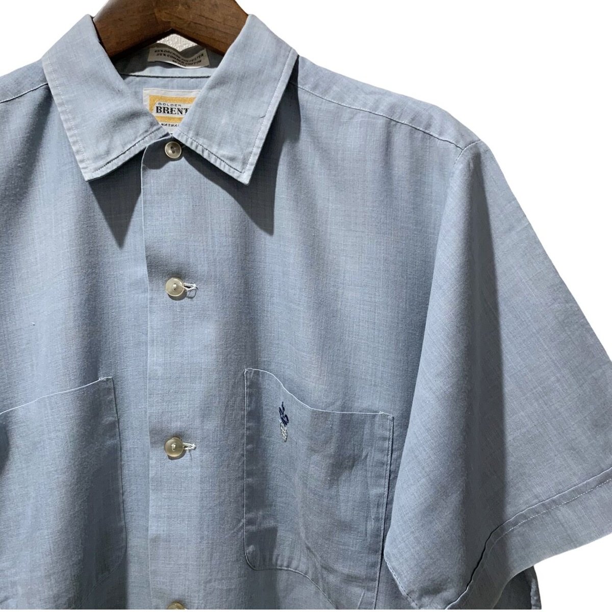 60's VINTAGE GOLDEN BRENT S/S SHIRT | OLD INN. 60's VINTAGE GOLDEN BRENT S/S SHIRT | OLD INN.