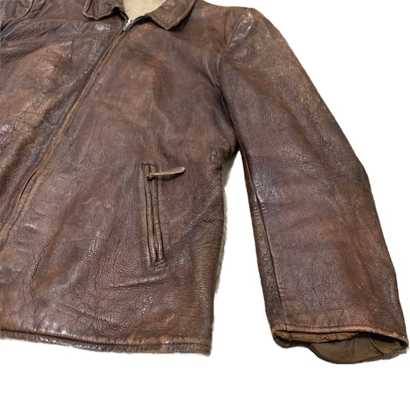 30's EURO VINTAGE LEATHER JACKET | OLD INN.
