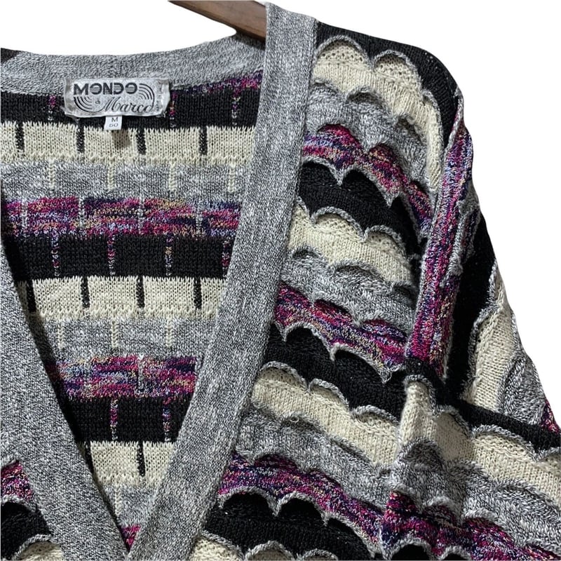 90's MONDO DI MARCO 3D KNIT CARDIGAN | OLD INN.