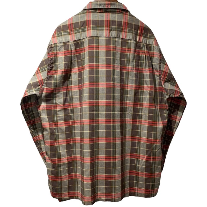 PENNEY’S TOWNCRAFT 50’s Vintage shirt 50s Penney's Towncraft Shadow Plaid Wool Shirt Medium - Gem