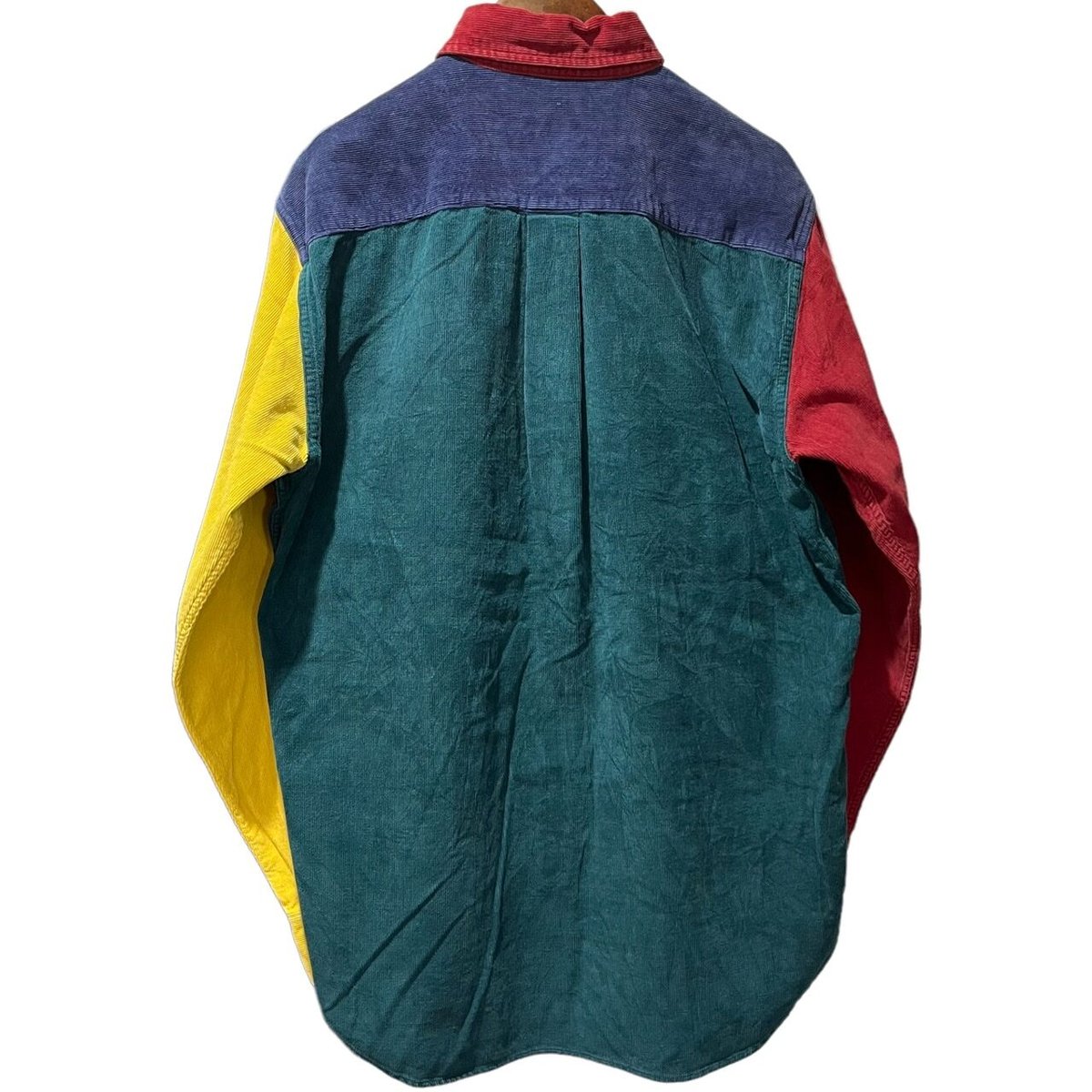 90s 香港製 J.CREW コットン ニット ポロ シャツ XL J.Crew Linen Cotton Roll Neck Sweater（90s L 巨人タ