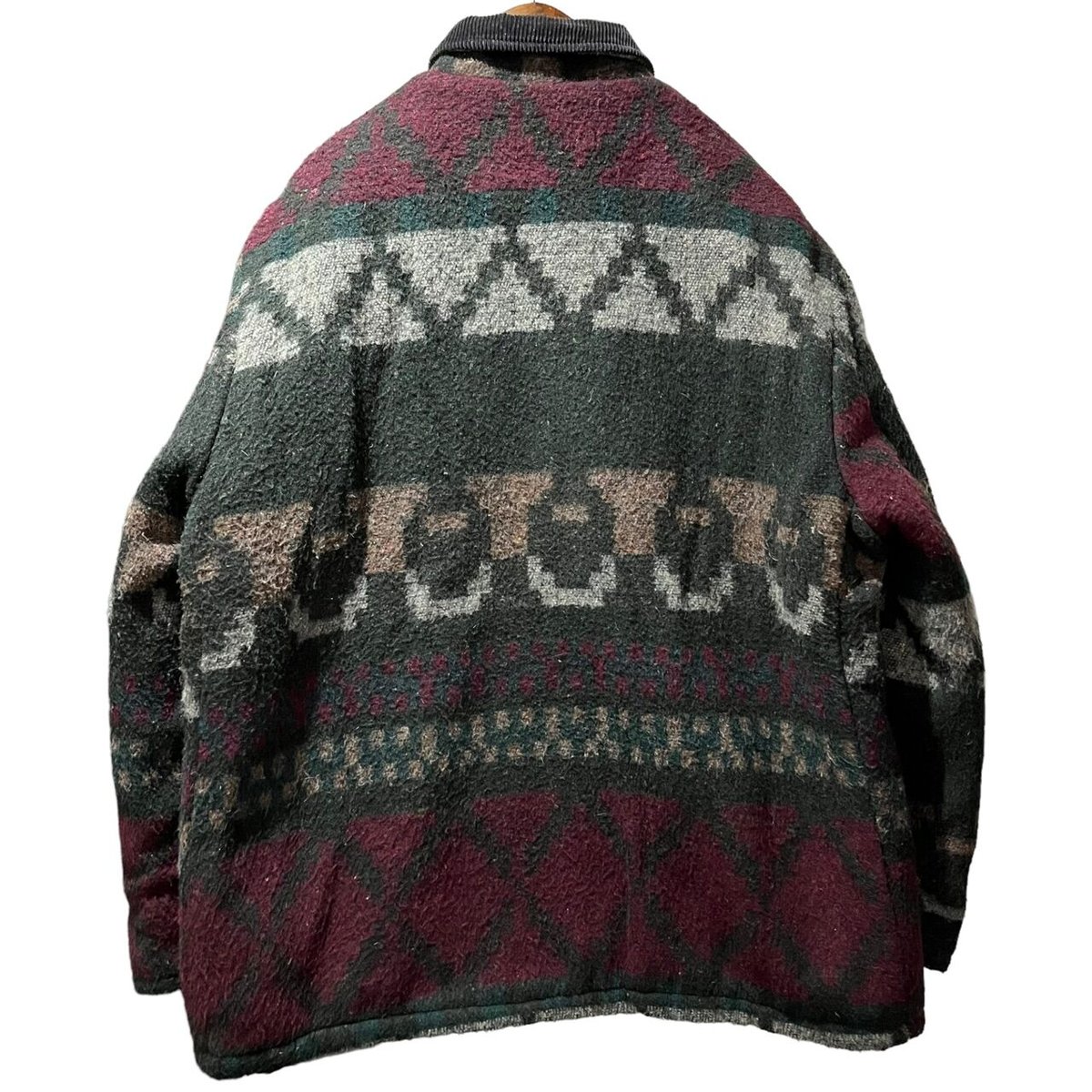 90's USA製 CAL CRAFT DUFFLE JACKET NATIVE PATTER