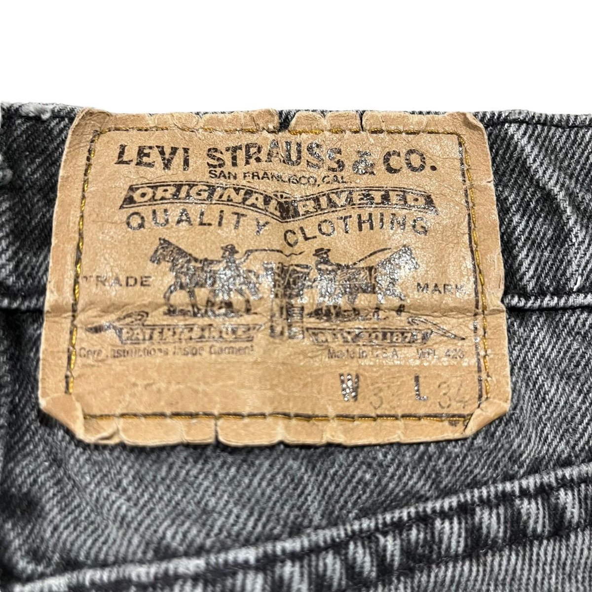 90's USA製 LEVI'S 505 BLACK DENIM PANTS | OLD INN. 90's USA製 LEVI'S 505 BLACK DENIM PANTS | OLD INN.
