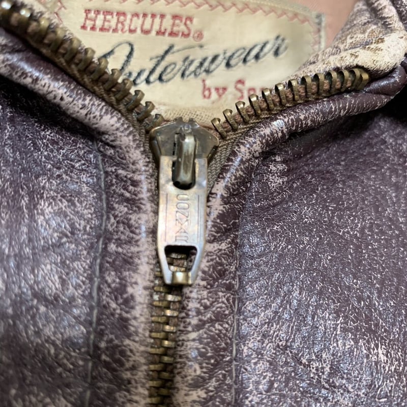 50's VINTAGE HERCULES LEATHER JACKET | OLD INN.