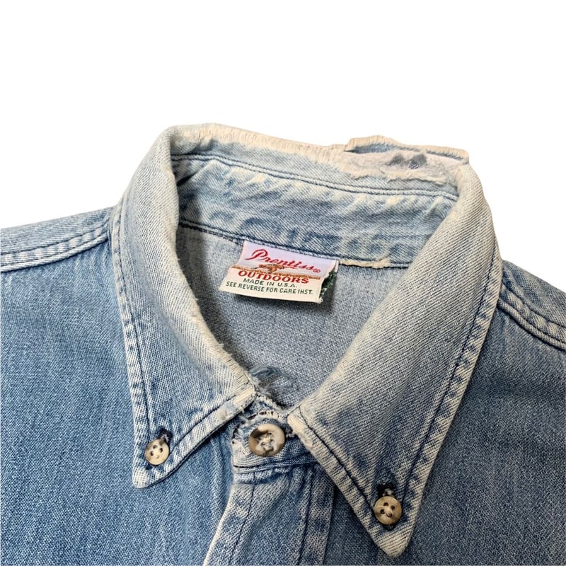 70-80's PRENTISS USA DENIM B.D SHIRT | OLD INN.