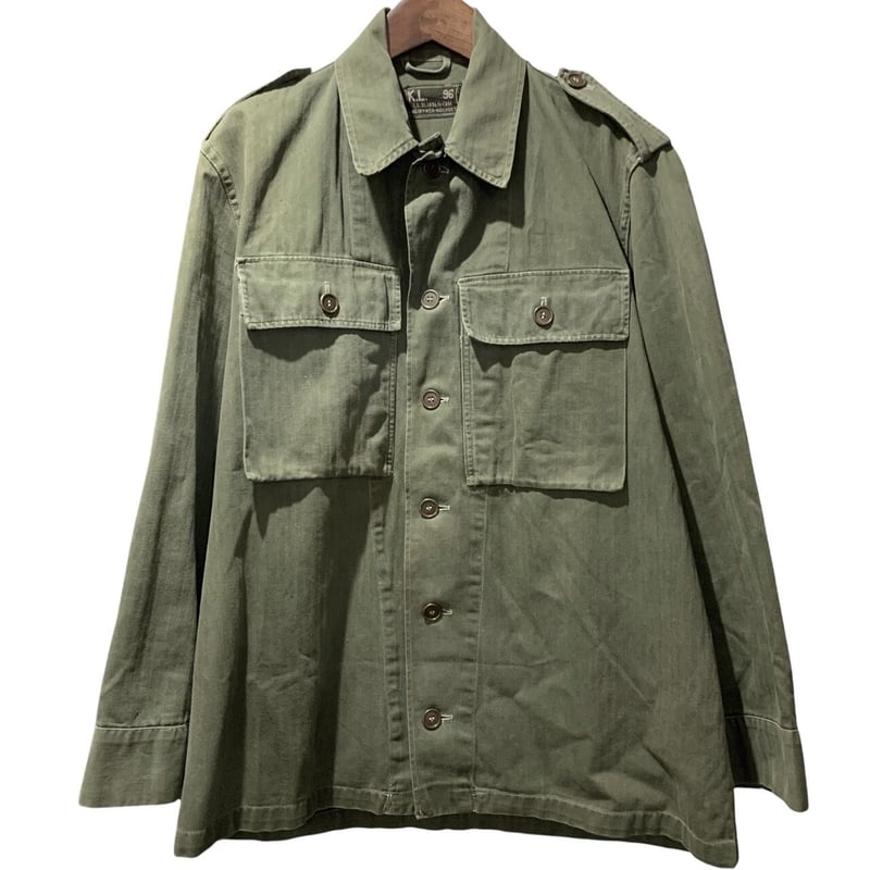 びーMASON'&HUGHES UTILITY JKT 60年代US 50年代 アメリカ軍 海兵隊 マリンコープ ジャケット ヘリンボーン