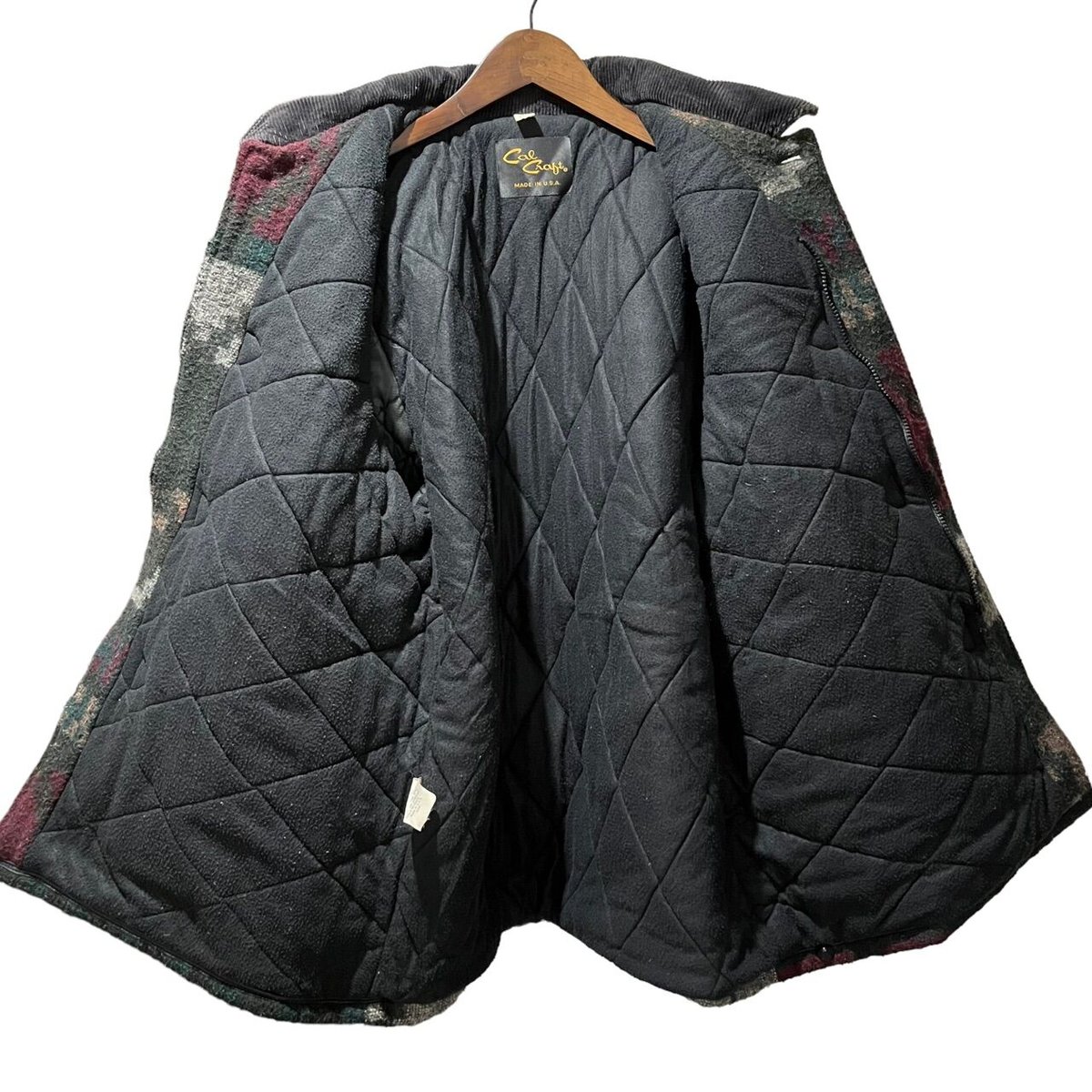90's USA製 CAL CRAFT DUFFLE JACKET NATIVE PATTER