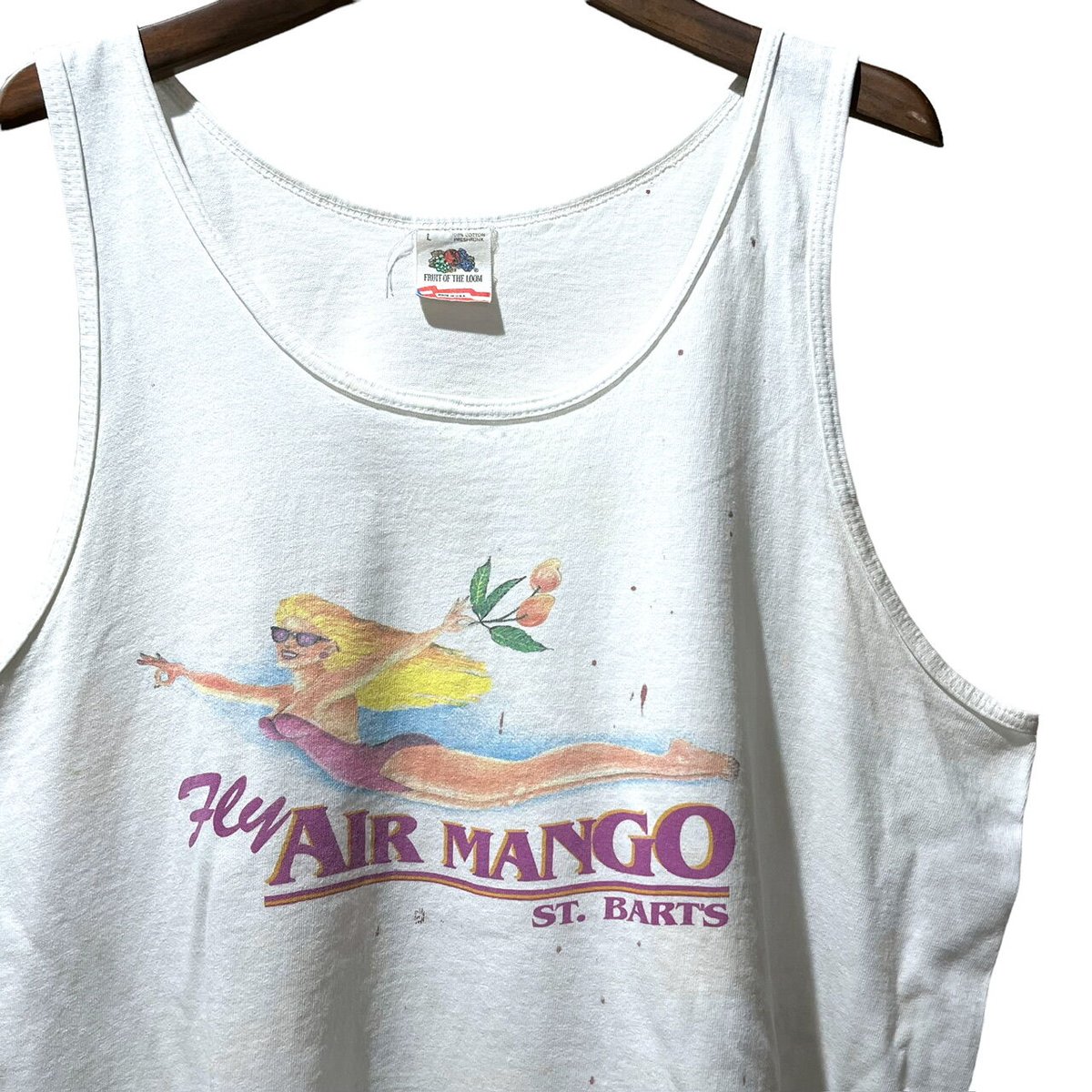 ▪️90's【NIRVANA】VINTAGE TANK TOP水色どれ - タンクトップ