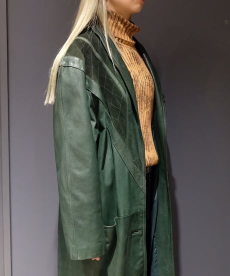 Vintage   Leather Long Coat