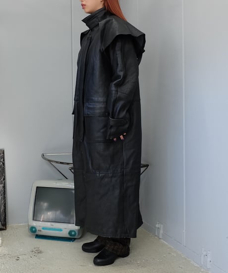 Vintage  Design  Leather Coat