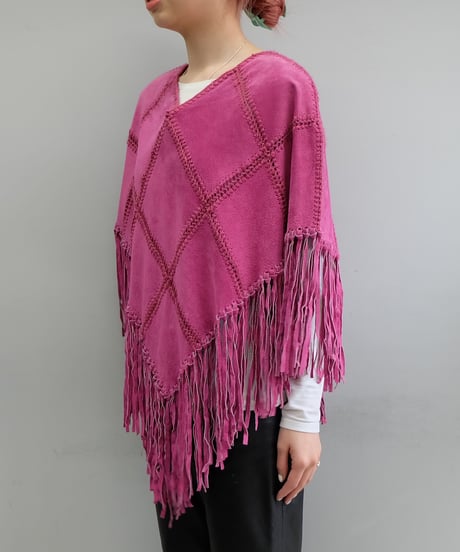 Vintage   SuèdePoncho