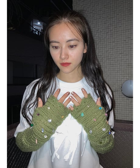 Labyrins Mohair Knit Glove 1