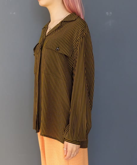 Vintage  Silk  Stripe Shirts