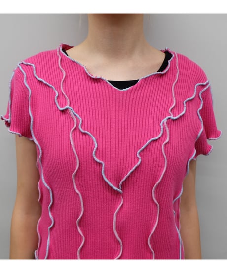 Remake Frill line Short Tops