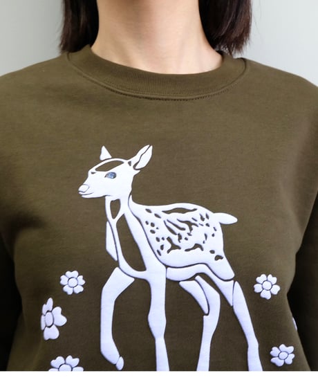 Labyrins   Bambi Sweat Olive/purple