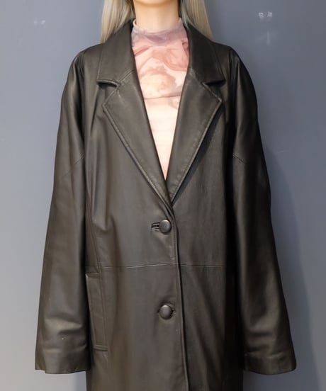 Vintage   Leather Long Coat