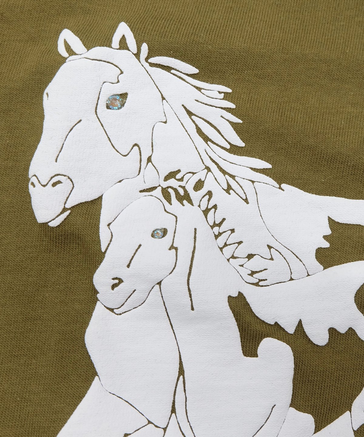 Labyrins Dont Cry Horse Tshirt Khaki | Shury Labyrins Dont Cry Horse Tshirt Khaki | Shury