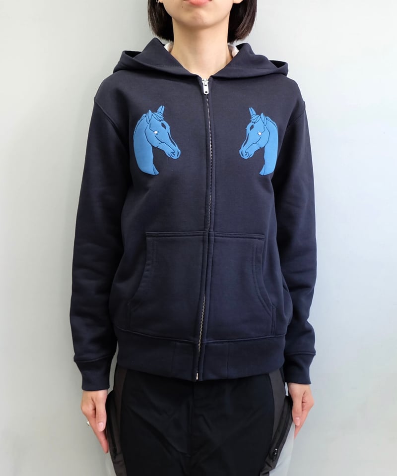 Labyrins Dont Cry Horse Hoodie Navy | Shury