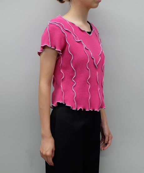 Remake Frill line Short Tops