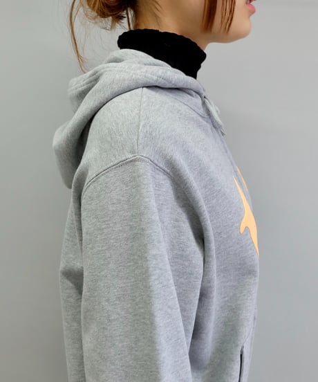 Labyrins Two Dolphins Zip Hoodie Gray