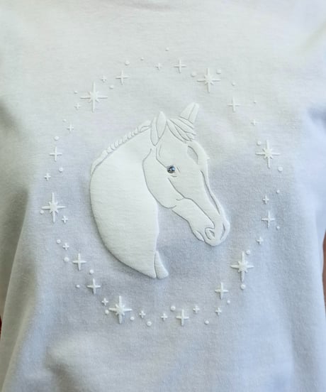 Labyrins  Kirakira Horse Tshirt White
