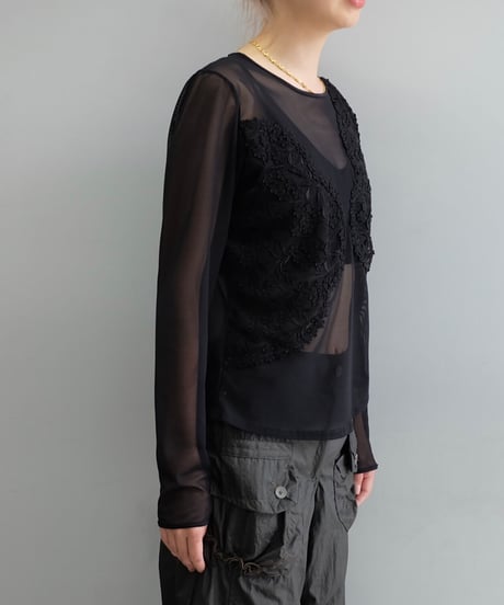 Vintage   See-through Tops